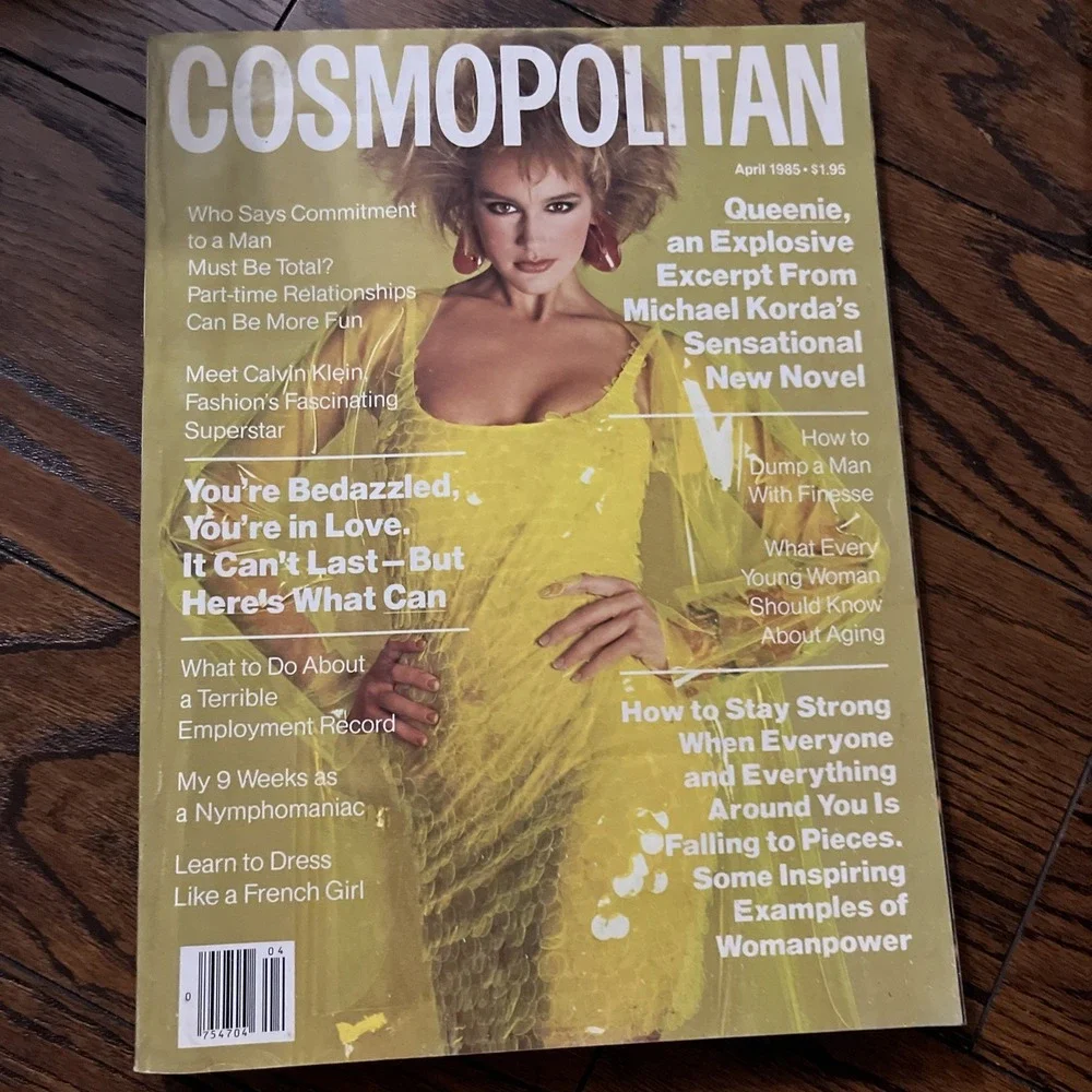 Lot Of 4 VTG Cosmopolitan Magazines From 1985 Jan April May June Good Cond